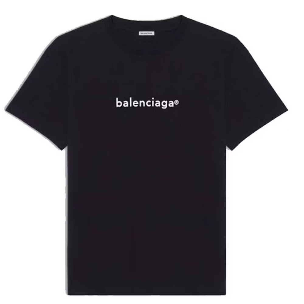 MENโS Balenciaga Logo T-Shirt Oversized